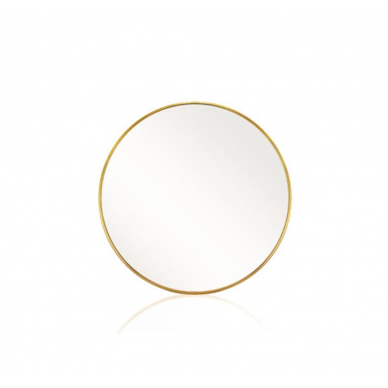 מראה קוטר 60 זהב מט מסגרת דקה איכותי 