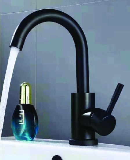 ברז כבוה לרחצה שחור או ניקל מוברש או ניקל מבריק