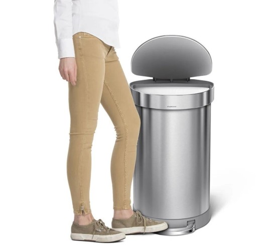 פח דוושה חצי עגול 45 ליטר