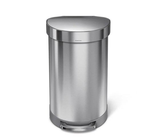 פח דוושה חצי עגול נירוסטה 60 ליטר