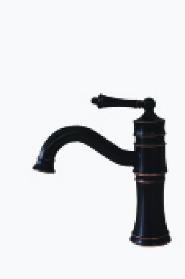 ברז שחור עם ברונזה