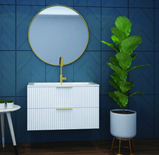 ארון אמבטיה ע 46 ג 50 רוחב 60 או 80 או 100 כולל כיור איטגרלי מראה ידיות וטריקה שקטה