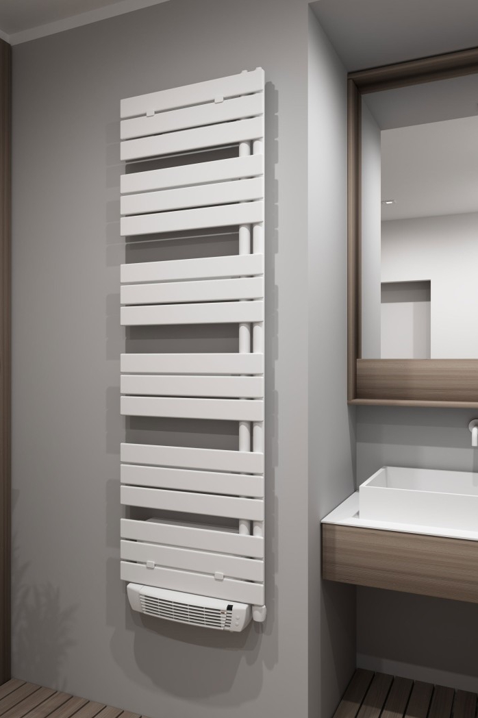 מייבש מגבות קובלטו משולב מפזר חום 135 על 55 לבן