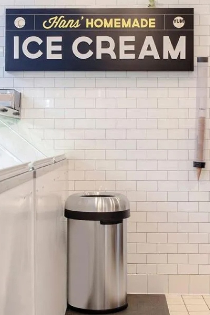 פח פתוח עגול נירוסטה 60 ליטר