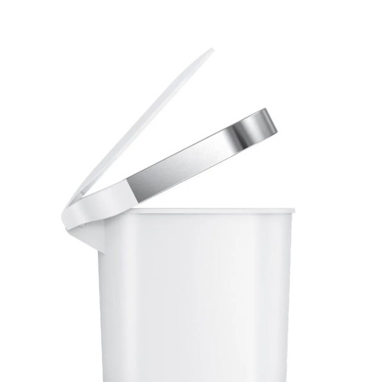 פח פלסטיק לבן 40 ליטר צר 