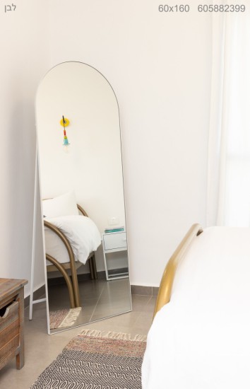 חצי אובלי עם רגל 60 על 160 לבן