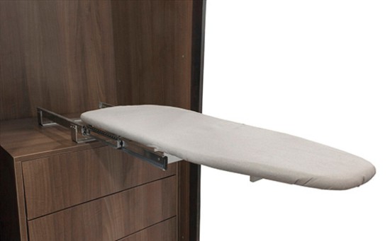 שולחן גיהוץ מתקפל נשלף 480 ממ עומק