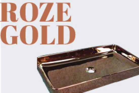 מלבני רוז גולד 60 על 34 על 11.5