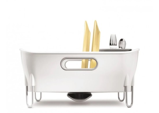 מתקן לייבוש כלים קומפקט לבן 37 על 33 גובה 17