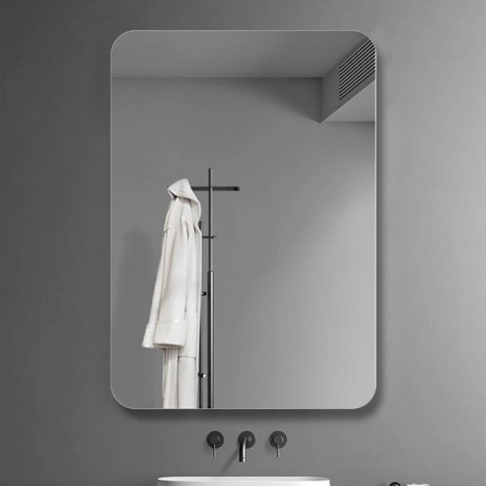 מראה מלבנית ללא מסגרת ד פינות מעוגלות 50 על 60