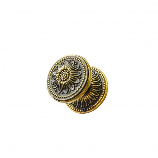 כפתור הזזה עמל פרח גדול י״ח 