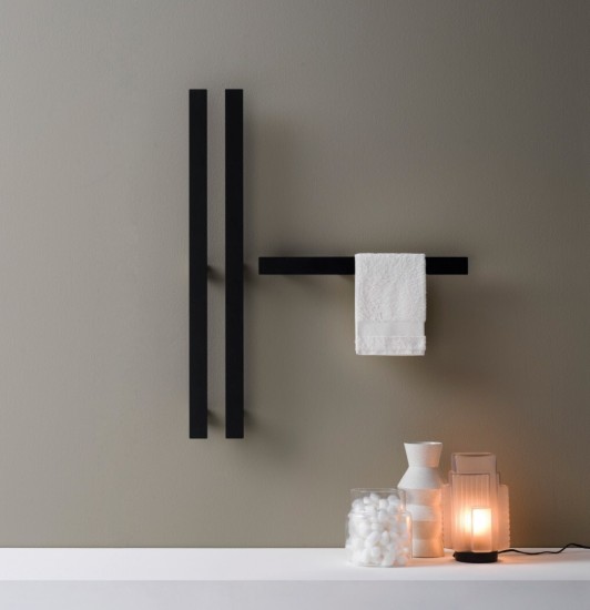 מייבש מגבות איטלקי טבולינה שחור או לבן 1 יח 50 על 5.2