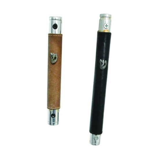 מזוזה לקלף 12 עור חום 