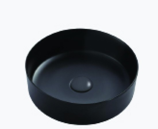 עגול שחור מט 37 על 37 על 12