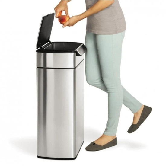 פח טאץ' בר מלבני נירוסטה 40 ל' 