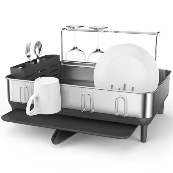 מתקן לייבוש כלים סטנדרט נירוסטה אפור 51 על57 גובה 29 עם הגדר