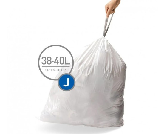20 שקיות מסוג J לפח 30-45 ל' 