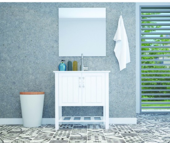 ארון אמבטיה מונח לבן 2 דלתןת 60 או 80 ע 46 ג 89 טריקה שקטה פלוס כיור פלוס מראה מרחפת 