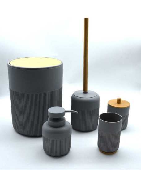 מחיר לסט איכותי מונח לאמבטיה כולל 5 פריטים