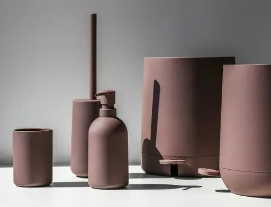 סט מונח לאמבטיה איכותי דגם rock במגוון צבעים לבחירה פח טריקה שקטה איכותי חברת אקוגי